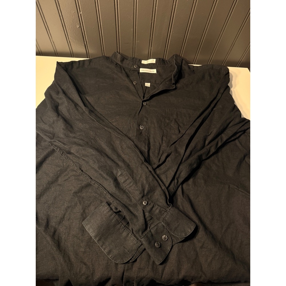 Pierre Cardin Men's XL Long Sleeve  Button Down Shirt 17 neck 34/35